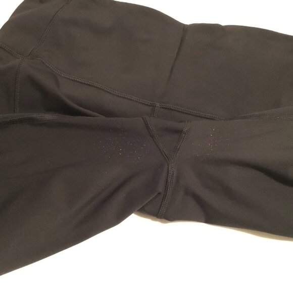 Lululemon Women's Capri Leggings Black Size 10 Side Pockets - Picture 7 of 11